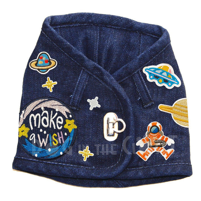 Space Denim Harness Vest in 3 Colors - Posh Puppy Boutique