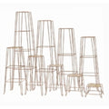 Square nesting floral basket stands used in funeral service operations, from lynch supply