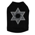 Star of David Gray and Clear Rhinestones Tank Top - Many Colors - Posh Puppy Boutique