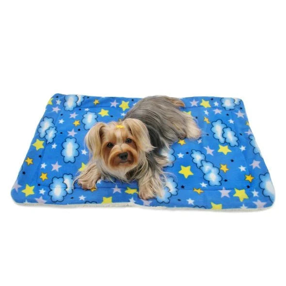 Stars and Clouds Fleece/Ultra - Plush Blanket - Posh Puppy Boutique