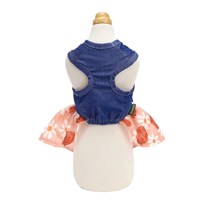 Strawberry Denim Dress - Posh Puppy Boutique