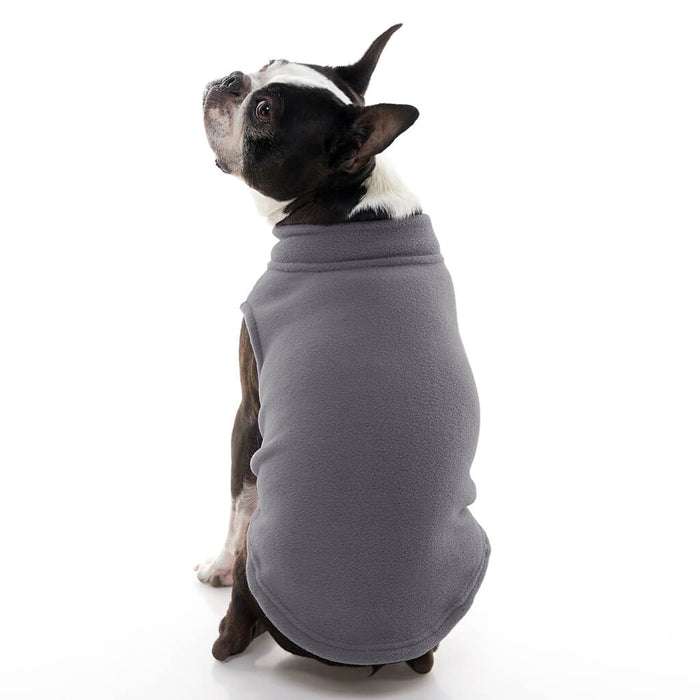 Stretch Fleece Vest For Small and Big Dogs in Gray