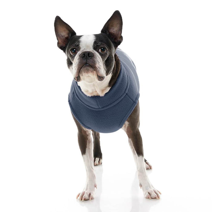 Stretch Fleece Vest For Small and Big Dogs in Indigo Blue