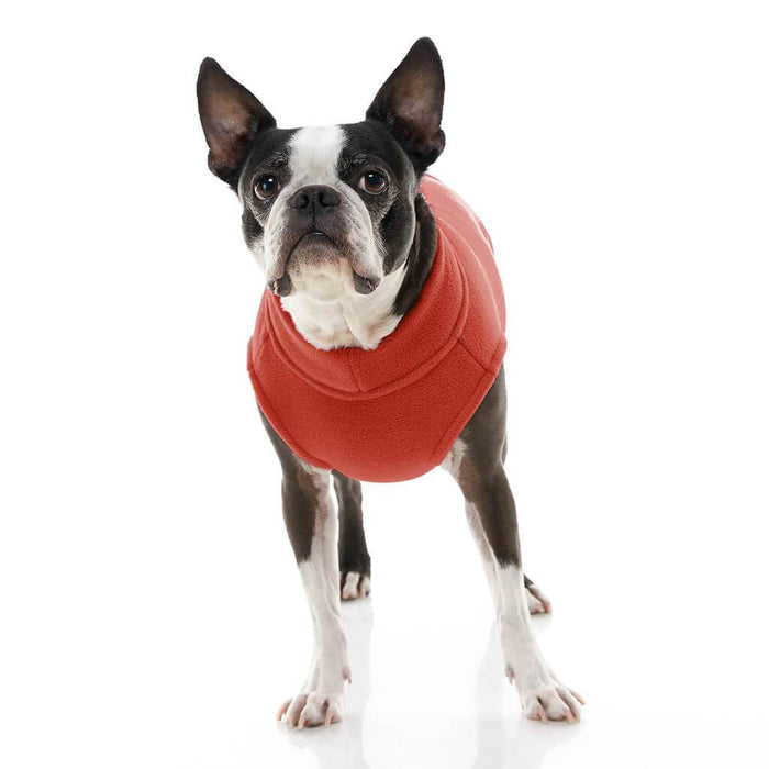 Stretch Fleece Vest For Small and Big Dogs in Pumpkin