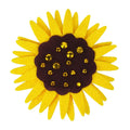 Sunflower Hair Bow - Posh Puppy Boutique