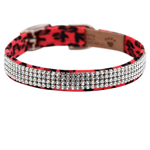 Susan Lanci 4 Row Giltmore Collar- Jungle Print Collection - Posh Puppy Boutique