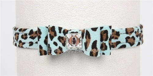 Susan Lanci Big Bow Collar - Jungle Print Collection - Posh Puppy Boutique