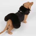Susan Lanci Big Bow Faux Fur Coat - Black Fox with Black - Posh Puppy Boutique