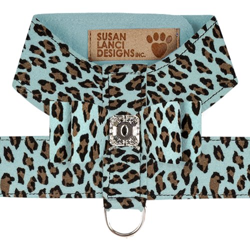 Susan Lanci Big Bow Tinkie Harness - Jungle Print Collection - Posh Puppy Boutique