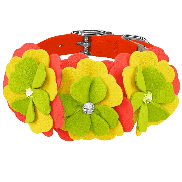 Susan Lanci Citrus Flower Collar - Posh Puppy Boutique