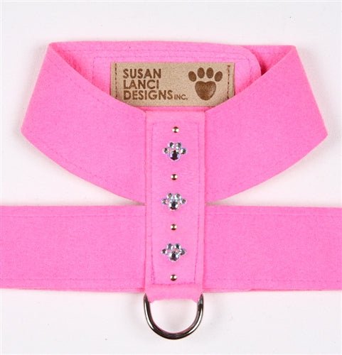Susan Lanci Crystal Paw Collection Tinkie Ultrasuede Dog Harnesses - Many Colors - Posh Puppy Boutique