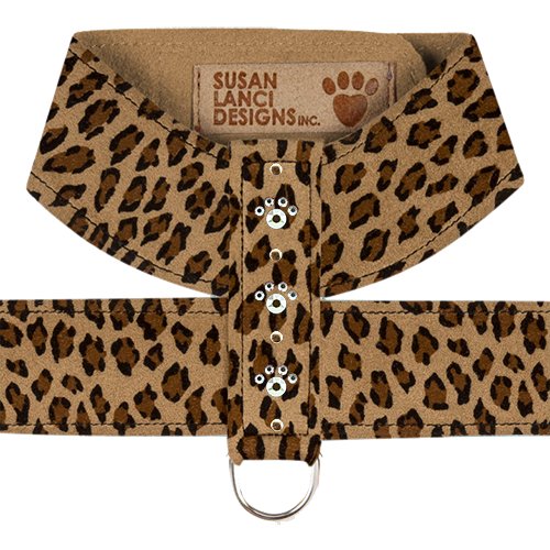 Susan Lanci Crystal Paw Tinkie Harness - Jungle Print Collection - Posh Puppy Boutique