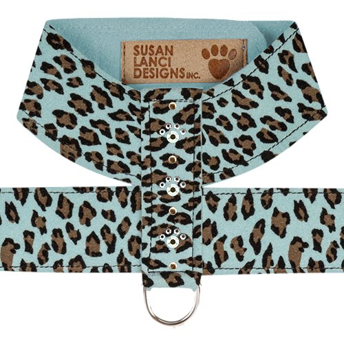 Susan Lanci Crystal Paw Tinkie Harness - Jungle Print Collection - Posh Puppy Boutique