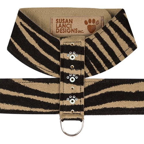 Susan Lanci Crystal Paw Tinkie Harness - Jungle Print Collection - Posh Puppy Boutique