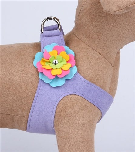 Susan Lanci Fantasy Flower Collection Step - In Harness - French Lavender - Posh Puppy Boutique