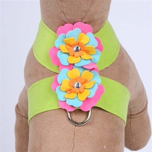 Susan Lanci Fantasy Flower Collection Tinkie Harness - Kiwi - Posh Puppy Boutique