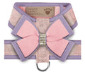 Susan Lanci Glitzerati Tinkie Harness with French Lavender and Double Bow - Posh Puppy Boutique