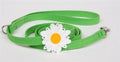 Susan Lanci Large Daisy Collection Ultrasuede Dog Leashes - Many Colors - Posh Puppy Boutique