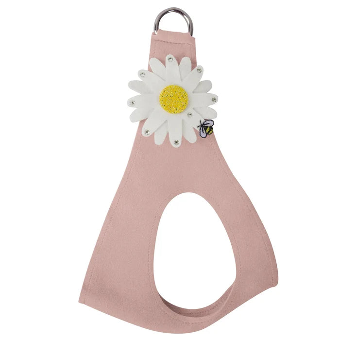 Susan Lanci Large Daisy with AB Crystal Stellar Center Step In Harness in Many Colors - Posh Puppy Boutique