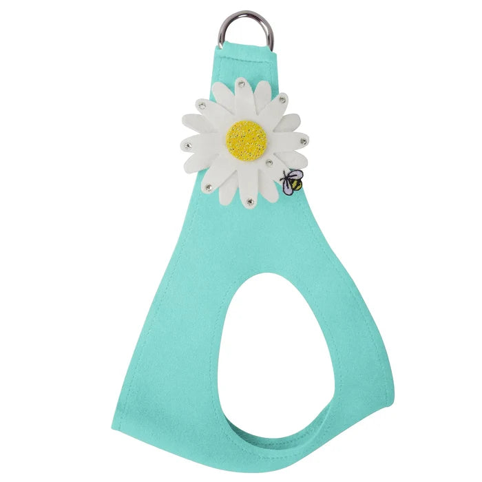 Susan Lanci Large Daisy with AB Crystal Stellar Center Step In Harness in Many Colors - Posh Puppy Boutique