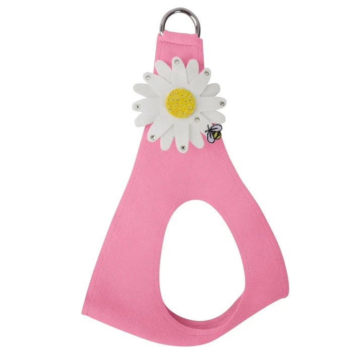Susan Lanci Large Daisy with AB Crystal Stellar Center Step In Harness in Many Colors - Posh Puppy Boutique