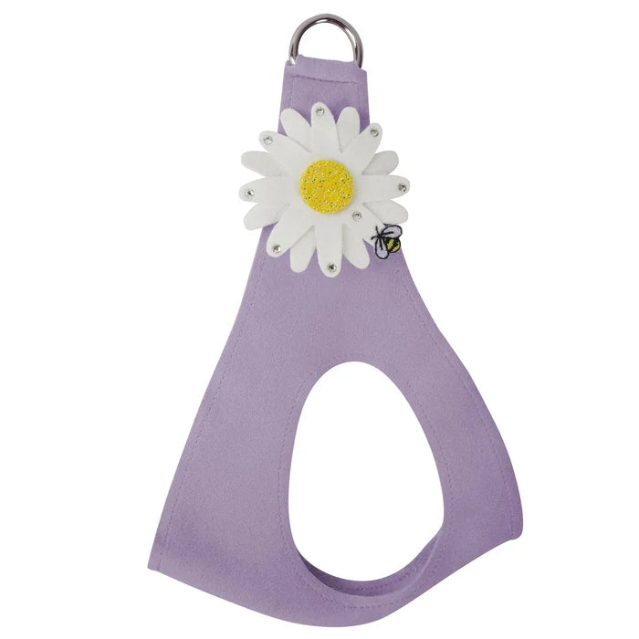Susan Lanci Large Daisy with AB Crystal Stellar Center Step In Harness in Many Colors - Posh Puppy Boutique