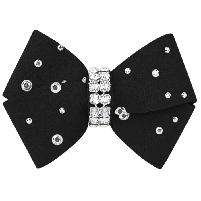 Susan Lanci Nouveau Hair Bow with Stardust - Many Colors - Posh Puppy Boutique