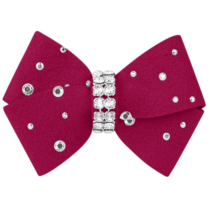 Susan Lanci Nouveau Hair Bow with Stardust - Many Colors - Posh Puppy Boutique