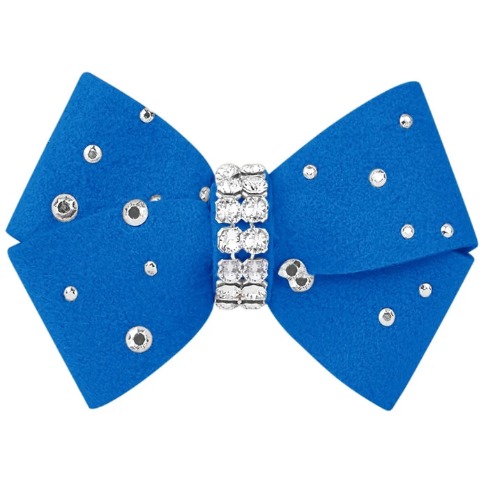 Susan Lanci Nouveau Hair Bow with Stardust - Many Colors - Posh Puppy Boutique