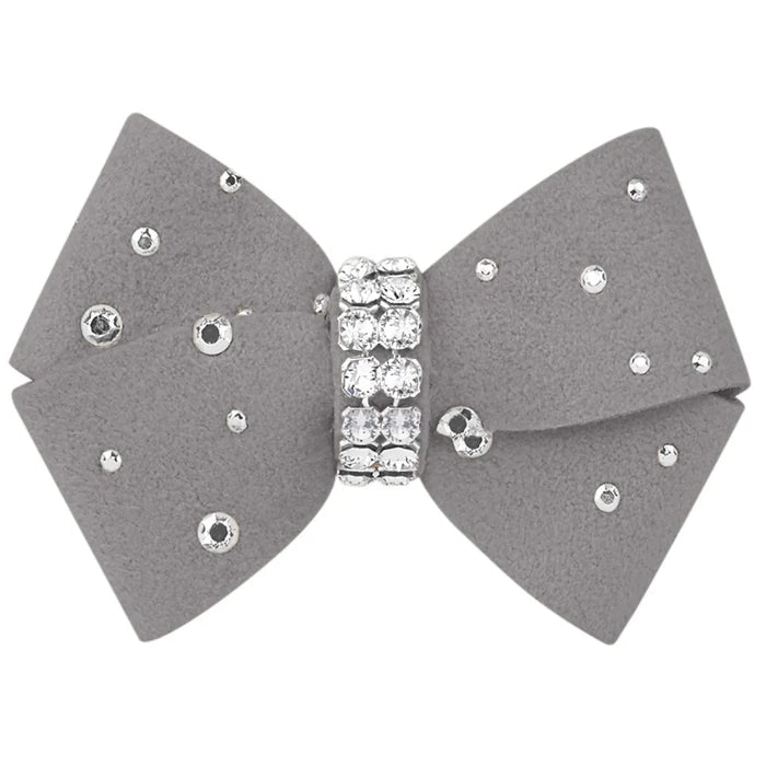 Susan Lanci Nouveau Hair Bow with Stardust - Many Colors - Posh Puppy Boutique