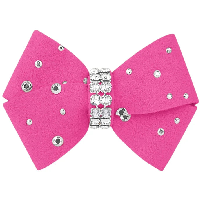 Susan Lanci Nouveau Hair Bow with Stardust - Many Colors - Posh Puppy Boutique