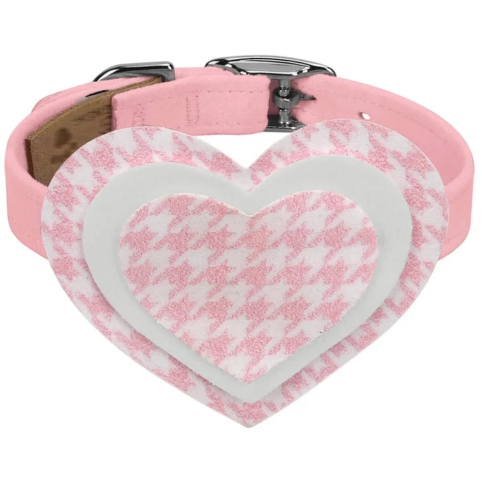Susan Lanci Pink is Love 3 Layer Heart Collar - Posh Puppy Boutique