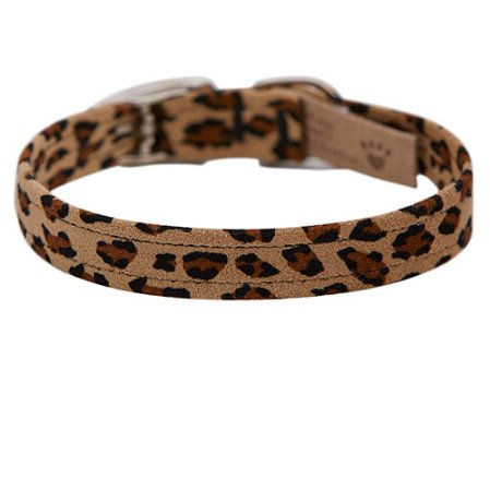 Susan Lanci Plain Jungle Print Collection 1/2" Ultrasuede Collar - Posh Puppy Boutique