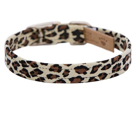 Susan Lanci Plain Jungle Print Collection 1/2" Ultrasuede Collar - Posh Puppy Boutique
