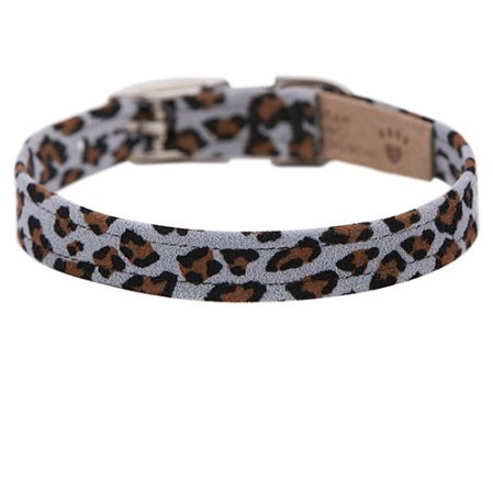 Susan Lanci Plain Jungle Print Collection 1/2" Ultrasuede Collar - Posh Puppy Boutique
