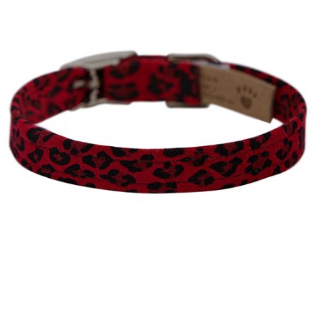 Susan Lanci Plain Jungle Print Collection 1/2" Ultrasuede Collar - Posh Puppy Boutique