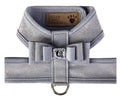 Susan Lanci Platinum Glitzerati Really Big Bow Tinkie Harness with Platinum Trim - Posh Puppy Boutique
