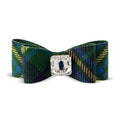 Susan Lanci Scotty Big Bow Hair Bow - Forrest Plaid - Posh Puppy Boutique
