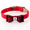 Susan Lanci Scotty Collar Chestnut Plaid - Red Pepper - Posh Puppy Boutique