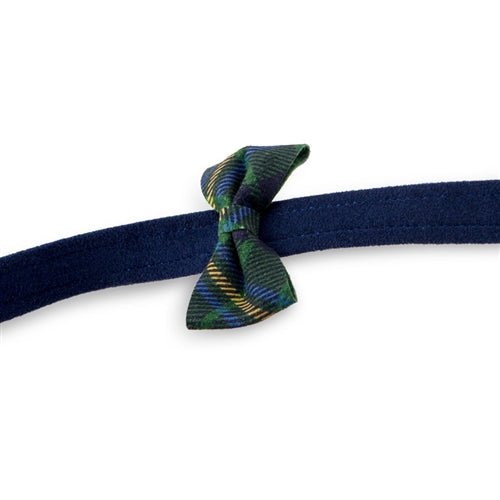 Susan Lanci Scotty Collar Forrest Plaid - Indigo - Posh Puppy Boutique