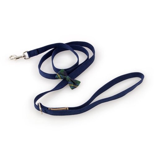 Susan Lanci Scotty Collar Forrest Plaid - Indigo - Posh Puppy Boutique