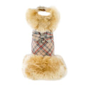 Susan Lanci Scotty Doe Plaid Fur Coat - Posh Puppy Boutique