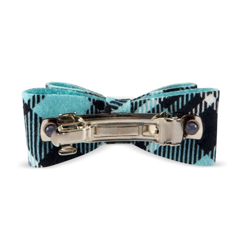 Susan Lanci Scotty Giltmore Hair Bow - Tiffi Plaid - Posh Puppy Boutique