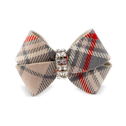 Susan Lanci Scotty Nouveau Hair Bow - Doe Plaid - Posh Puppy Boutique