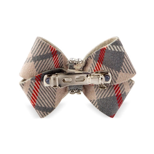 Susan Lanci Scotty Nouveau Hair Bow - Doe Plaid - Posh Puppy Boutique