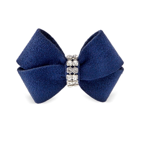 Susan Lanci Scotty Nouveau Hair Bow - Indigo - Posh Puppy Boutique