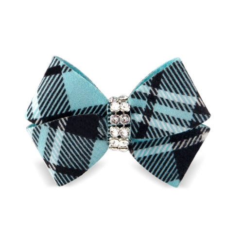 Susan Lanci Scotty Nouveau Hair Bow - Tiffi Plaid - Posh Puppy Boutique
