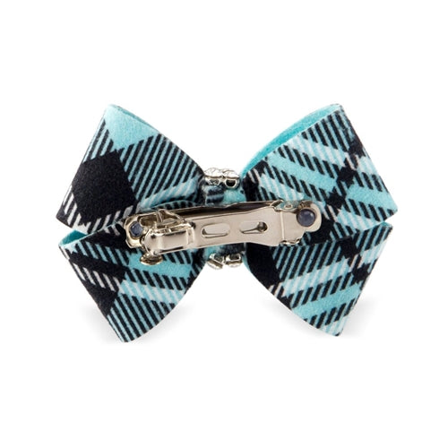 Susan Lanci Scotty Nouveau Hair Bow - Tiffi Plaid - Posh Puppy Boutique