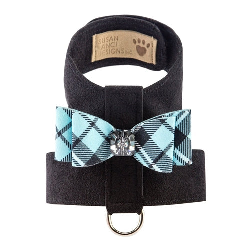 Susan Lanci Scotty Tinkie Harness Tiffi Plaid - Big Bow - Posh Puppy Boutique