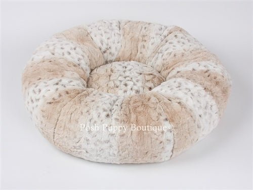 Susan Lanci Soft Snow Leopard Bed - Posh Puppy Boutique